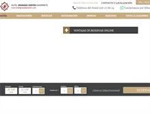 Tablet Screenshot of hotelgranadacentro.com